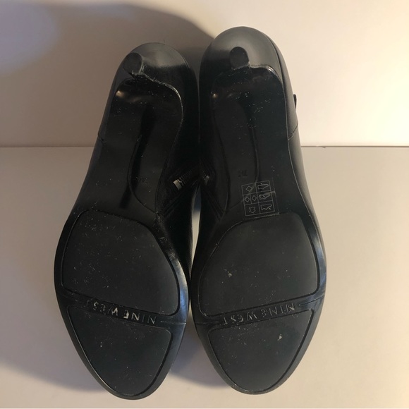 Nine West Black Leather Boots Size 7M - Picture 4 of 5